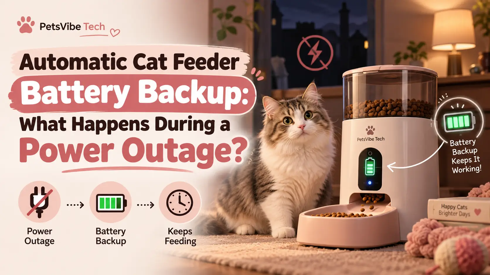 Automatic Cat Feeder Battery Backup: What Happens During a Power Outage?
