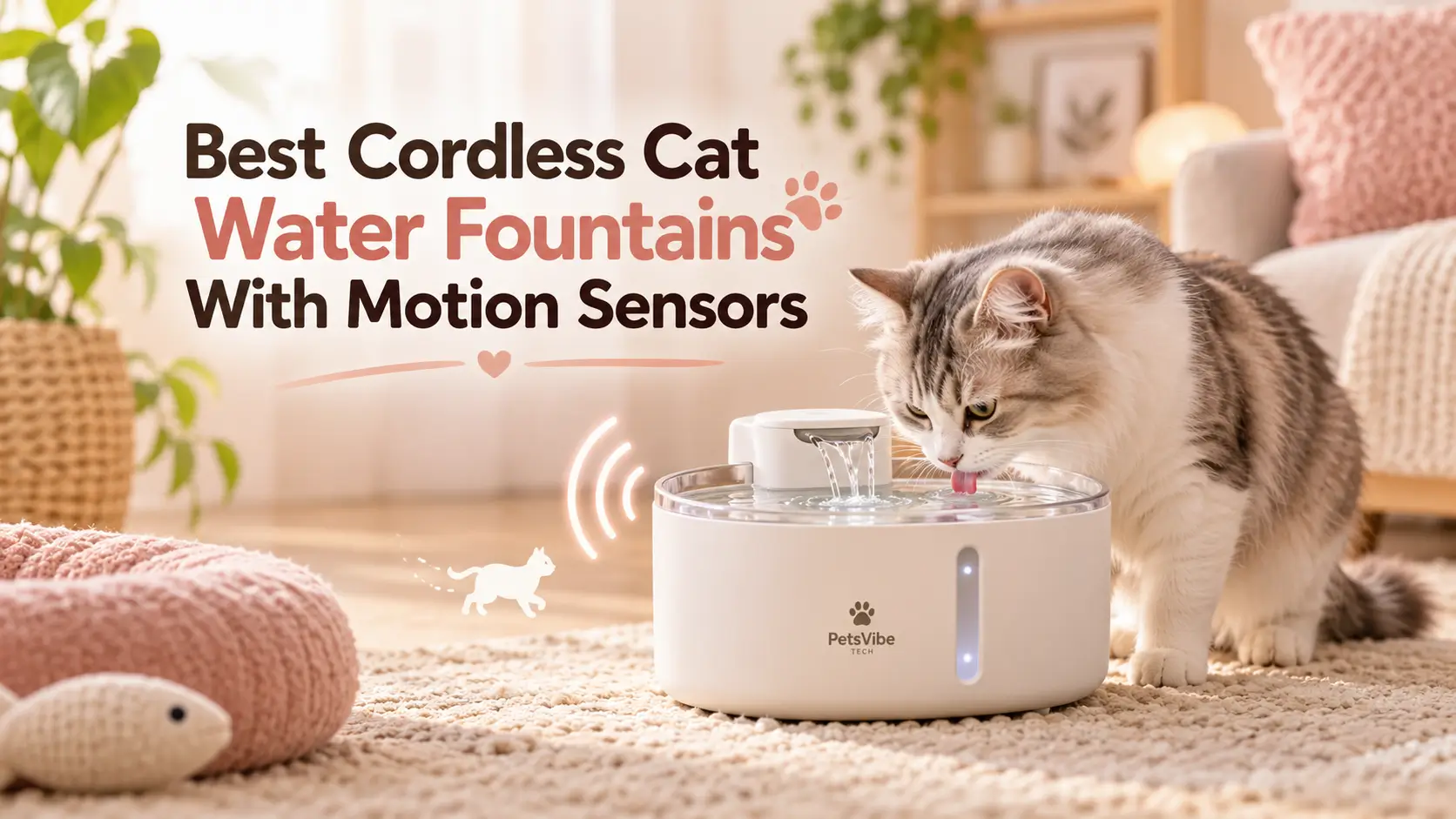 Best Cordless Cat Water Fountains With Motion Sensors (This Year)