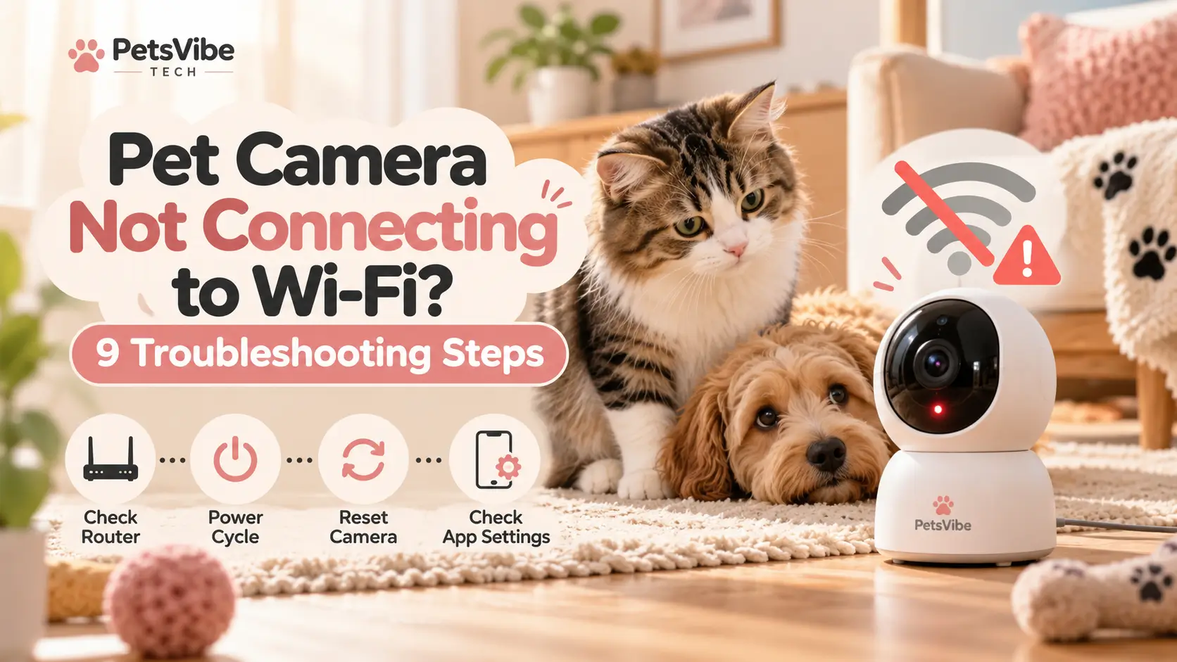 Pet Camera Not Connecting to Wi-Fi? 9 Troubleshooting Steps