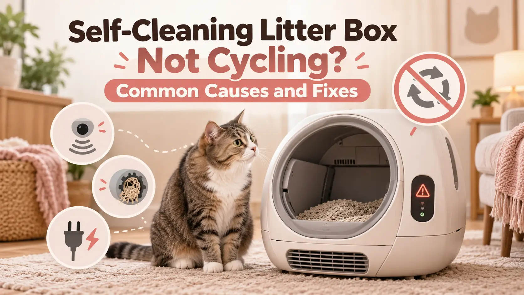 Self-Cleaning Litter Box Not Cycling? Common Causes and Fixes